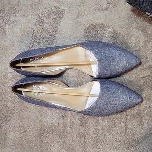 COPY - Naturalizer dress flats, blue and silver, NIB, W12
